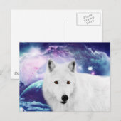 Weißwolf Postkarte (Vorne/Hinten)