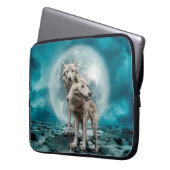 Weißwölfe Laptopschutzhülle (Vorderseite Links)