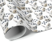 Weißwürfel Geschenkpapier (Rolleneckpunkt)