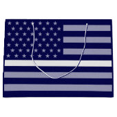 Weißzeilenflagge Große Geschenktüte (Vorderseite)