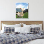 Weißziege Leinwanddruck (Insitu (Schlafzimmer))
