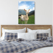 Weißziege Leinwanddruck (Insitu (Schlafzimmer))