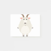 Weißziege Post-it Klebezettel (Vorderseite)