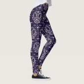 Weißzuckerschädelmuster Leggings (Rechts)