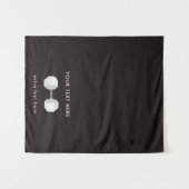 Weist Pop auf Ladentisch-Runner Sign Business Wandteppich (Vorderseite (Horizontal))