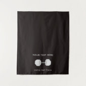 Weist Pop auf Ladentisch-Runner Sign Business Wandteppich (Vorderseite)