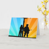 Weit auseinander, nah am Herzen Karte (Gelbe Blume)