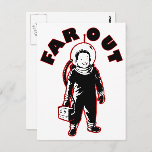 Weit draußen postkarte (Vorne/Hinten)