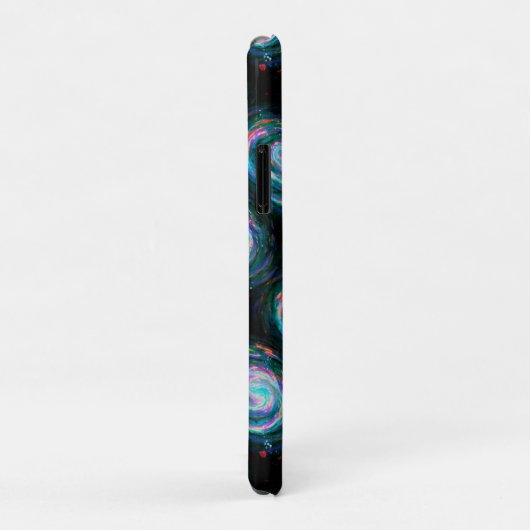 Weit entfernt grüne Spiralgalaxien im Weltraum Case-Mate iPhone Hülle (Hinten/Rechts)