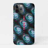 Weit entfernt grüne Spiralgalaxien im Weltraum Case-Mate iPhone Hülle (Rückseite)