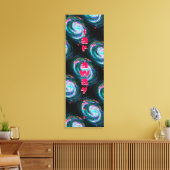 Weit entfernt grüne Spiralgalaxien im Weltraum Leinwanddruck (Insitu (Wohnzimmer))