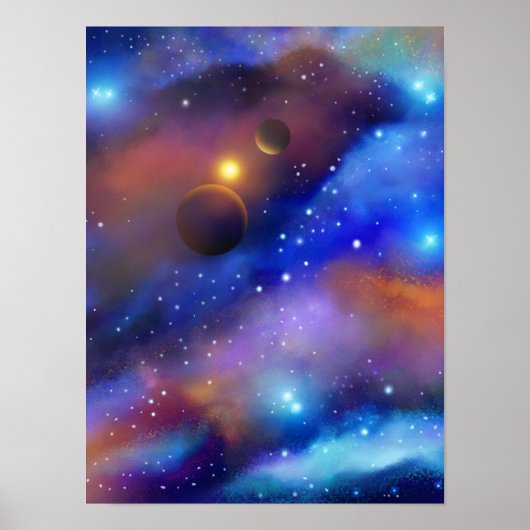 Weit entfernt im Weltraum Poster (Vorne)