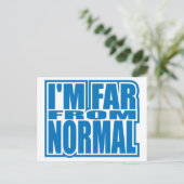 Weit entfernt von normal postkarte (Stehend Vorderseite)