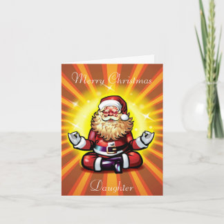 weit entfernte Tochter auf Weihnachtskarten Feiertagskarte
