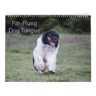 Weit entfernter Hundetongue Kalender