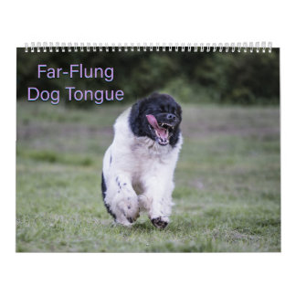 Weit entfernter Hundetongue Kalender