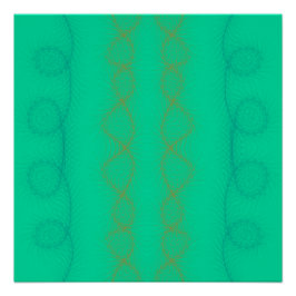 Weit gehende vertikale Linien auf grünem Hintergru Poster