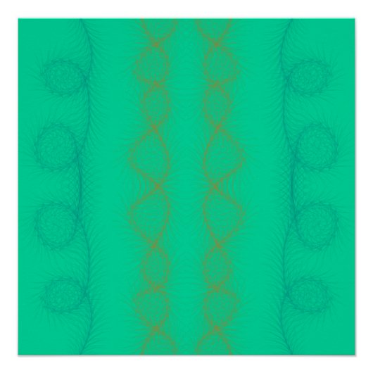 Weit gehende vertikale Linien auf grünem Hintergru Poster (Vorderseite)
