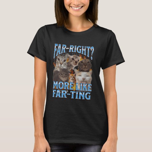 Weit genau so, als würde man den lustigen Cat Meme T-Shirt (Vorderseite)