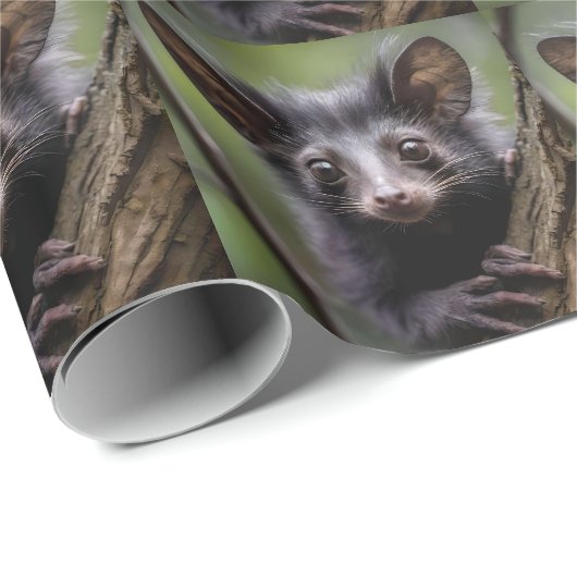 "Weit Mit Augen Auge in einem Baum" Geschenkpapier (Rolleneckpunkt)