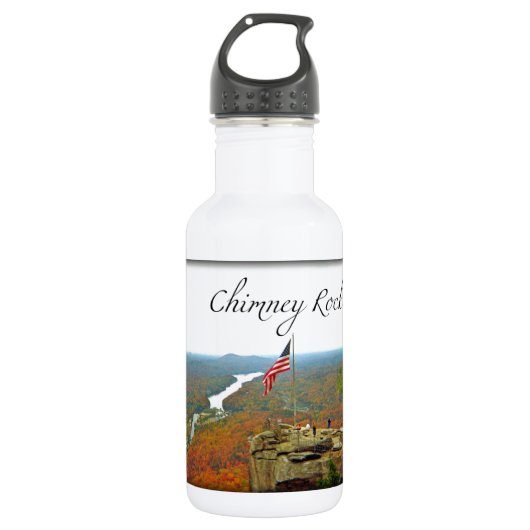 Weit oberhalb von Chimney Rock Trinkflasche (Vorderseite)