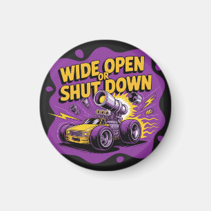 Weit offen oder stillgelegt lustiges Drag-Racing-A Magnet