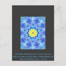 Weit östlich Inspirierte Kunst mit Lao Tzu Life Zi Postkarte