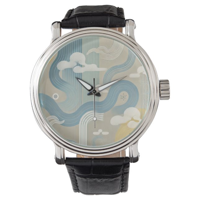 Weit östliches Design Armbanduhr (Vorderseite)