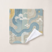 Weit östliches Design Badhandtuch Set (Waschlappen)