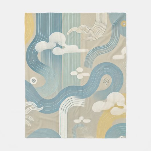 Weit östliches Duvet Design Fleecedecke (Vorderseite)