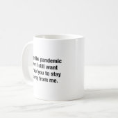 Weit weg von mir kaffeetasse (Vorderseite Links)