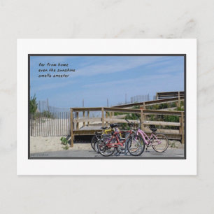 Weit weg von Zuhause Haiku Postkarte