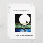 Weit weg von Zuhause Postkarte (Vorne/Hinten)