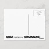 Weit weg von Zuhause Postkarte (Rückseite)