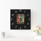 Weitblick der California Wall Quadratische Wanduhr (Zuhause)