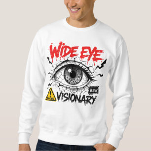 Weitblick Visionäre Raw Streetwear Grafik Sweatshirt
