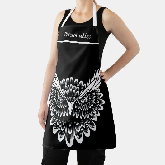 Weite Alte Owl Weisheit Personalisiert Schürze (InSitu)