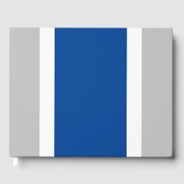 Weite, blaue Streifen auf hellgrauen Streifen Gästebuch