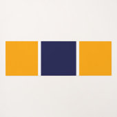 Weite, dunkelblaue, goldene, gelbe Farbblöcke Yogamatte (Rückseite (Horizontal))