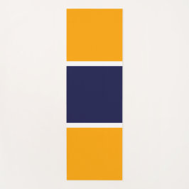 Weite, dunkelblaue, goldene, gelbe Farbblöcke Yogamatte