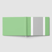 Weite, hellgraue, weiße Streifen auf der Seite grü Gästebuch (Voll)