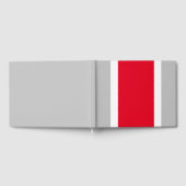 Weite, hellrote, weiße Streifen auf hellgrauem Bod Gästebuch (Voll)