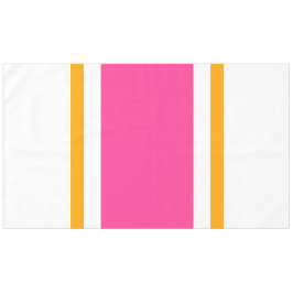 Weite, Hübsche, cremefarbene, rosafarbene Streifen Tischdecke