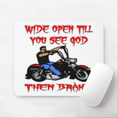 Weite Öffnung bis du Gott siehst, dann Bremse Mousepad (Mit Mouse)