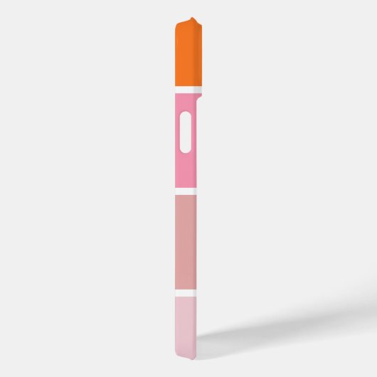 Weite Streifen mit Monogramm Case-Mate iPhone Hülle (Rückseite / Rechts)