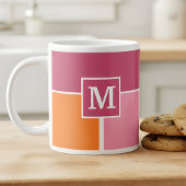 Weite Streifen mit Monogramm Jumbo-Tasse