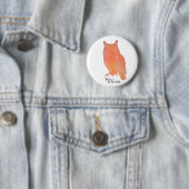 Weite wie eine Owl typografische Wasserfarbe Button (Beispiel)