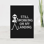 weiter an meiner Landung mit gebrochenem Arm arbei Karte (Vorderseite)