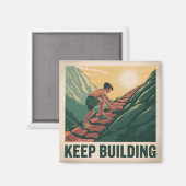 Weiter aufbauen magnet (Vorderseite/Rückseite)