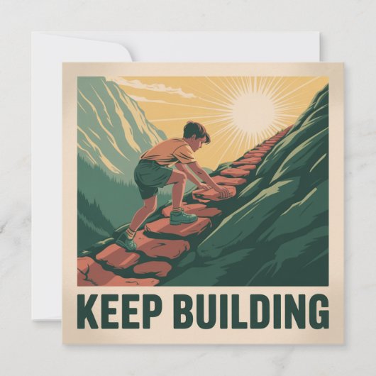 Weiter aufbauen save the date (Vorderseite)